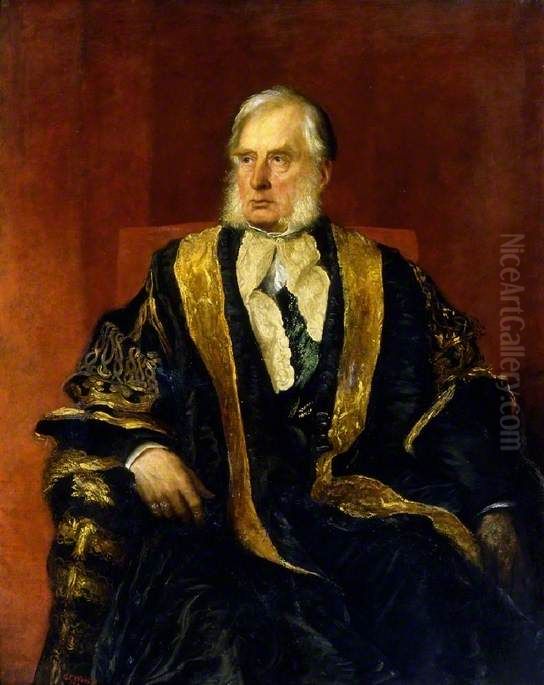 William Cavendish, Seventh Duke of Devonshire Oil Painting by George Frederic Watts
