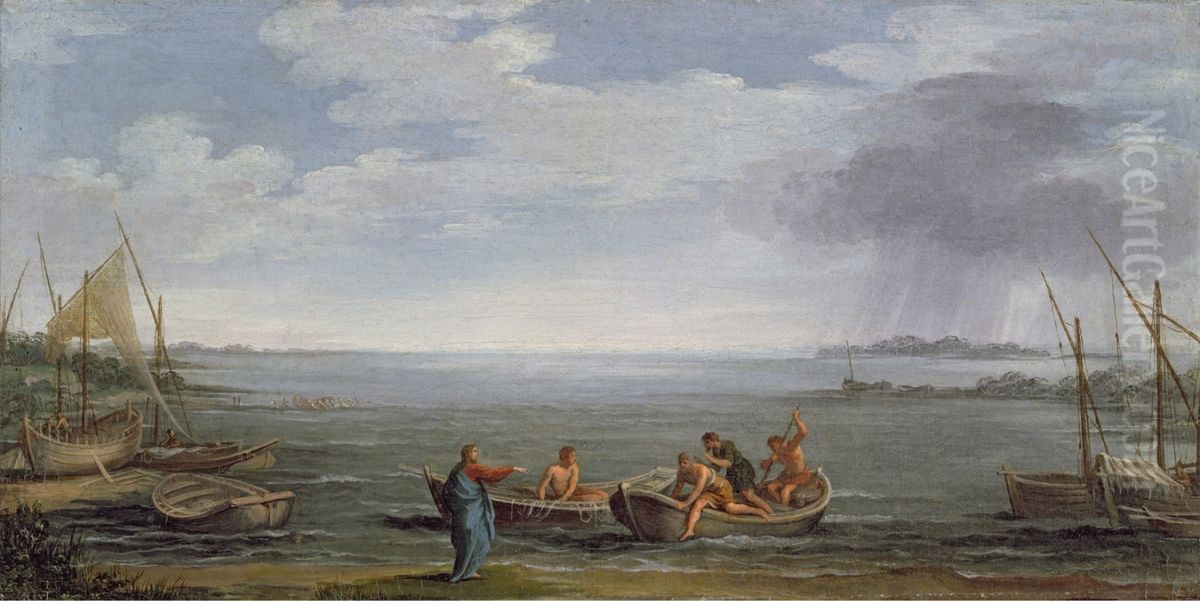 The Calling of St Peter and St Andrew Oil Painting by Pietro da Cortona