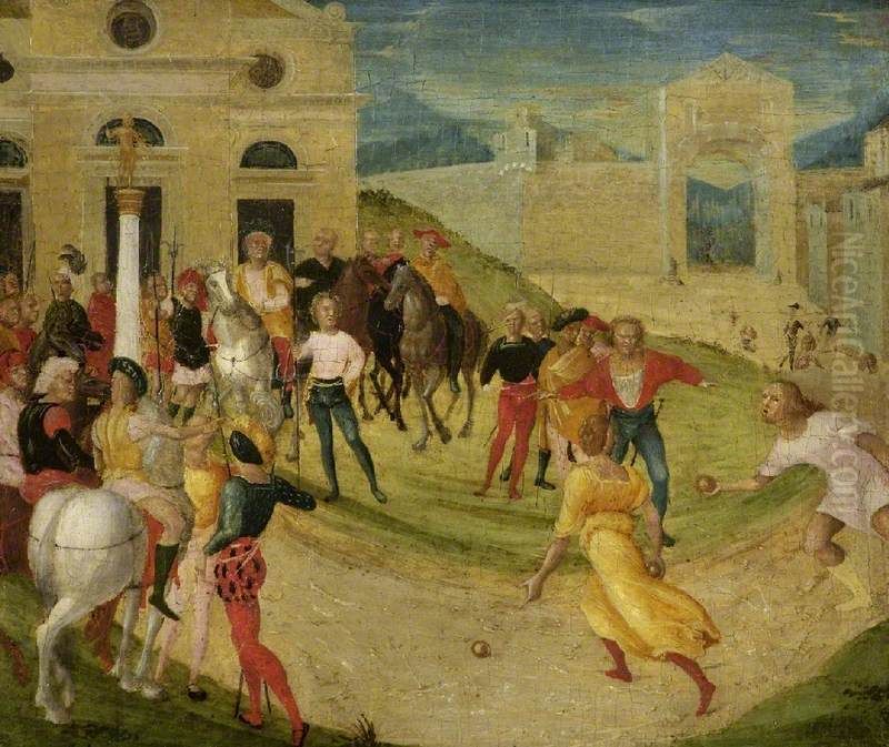 Atalanta's Race Oil Painting by Niccolo Giolfino