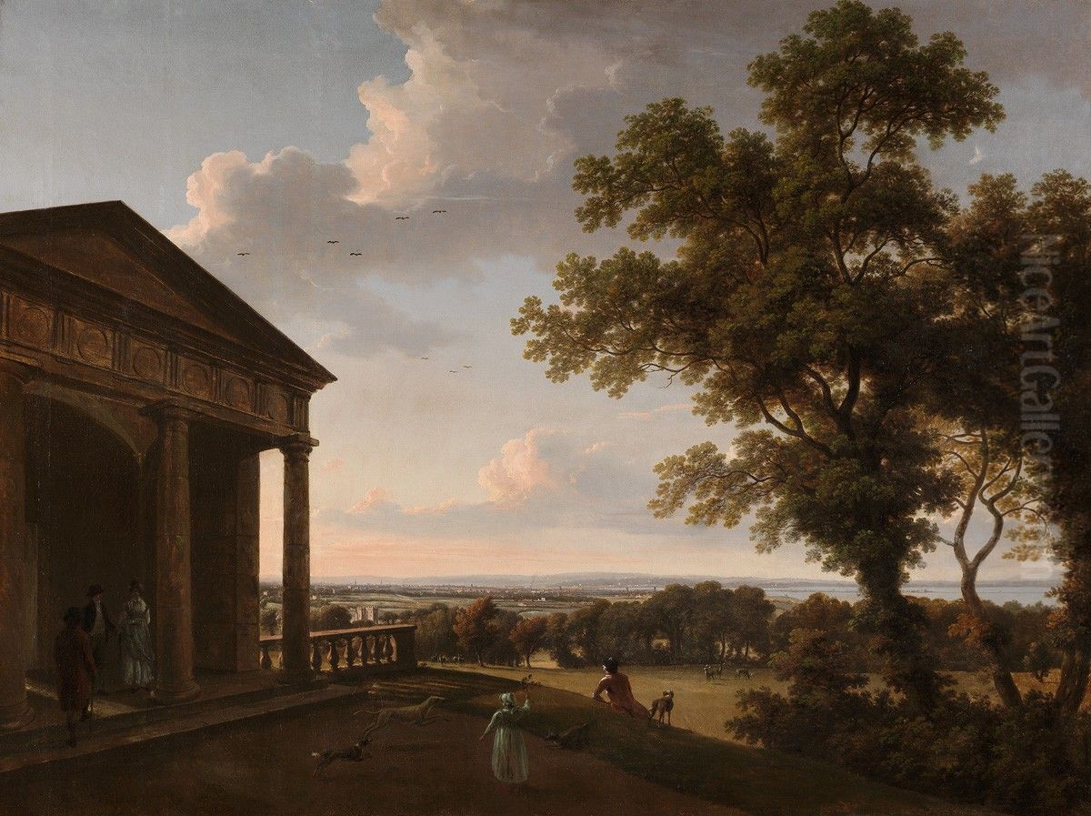 View in Mount Merrion Park Oil Painting by William Ashford