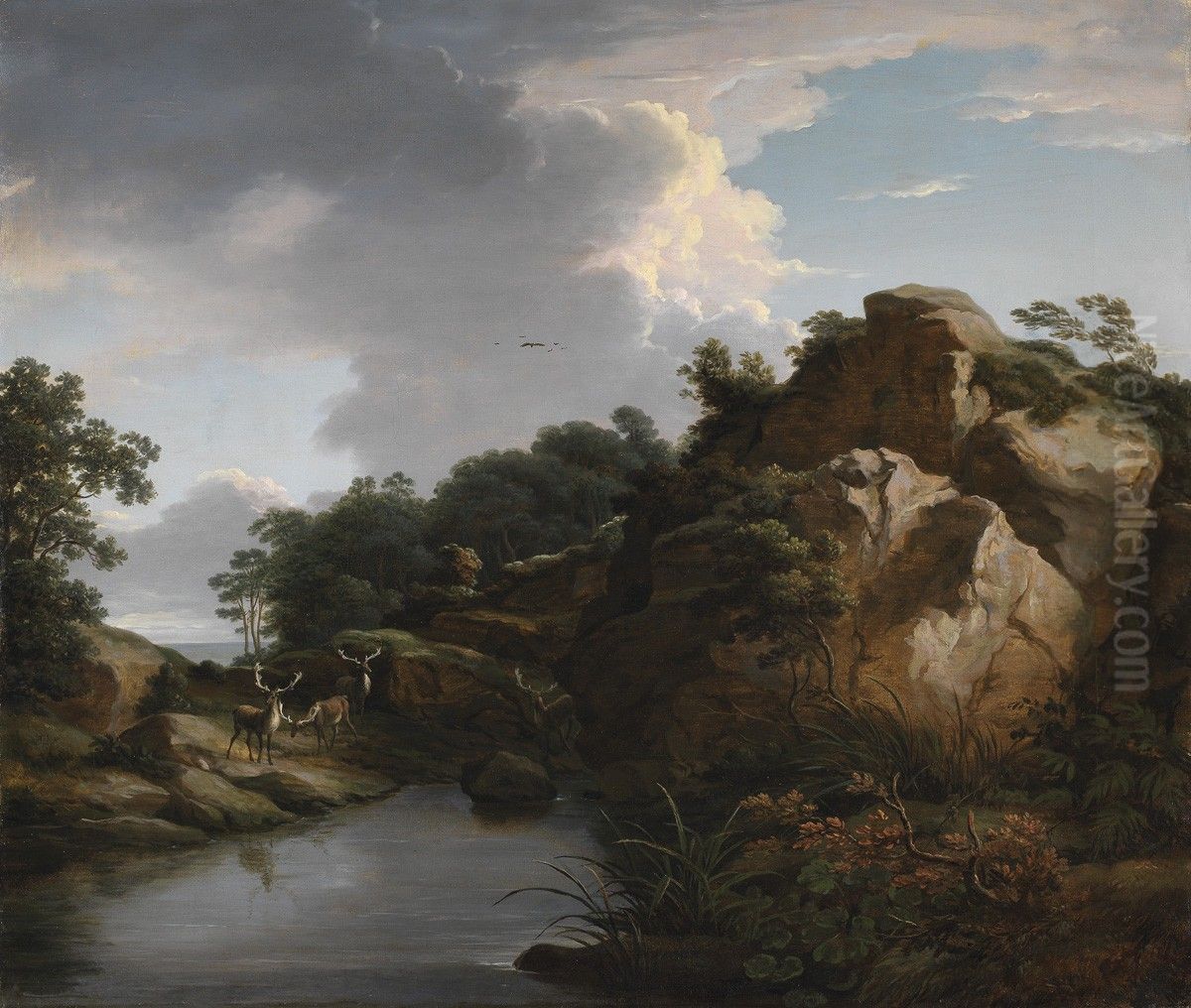 View in Mount Merrion Park Oil Painting by William Ashford