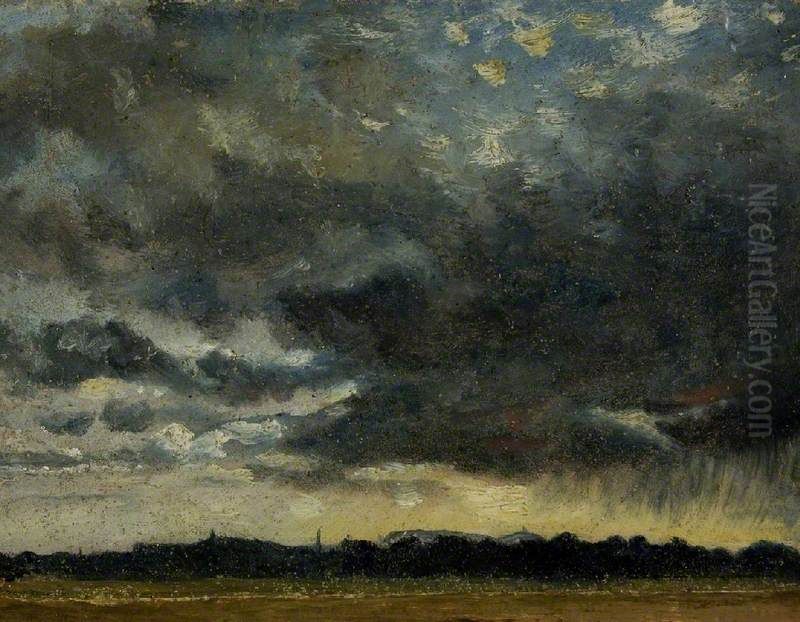 At Hampstead, Looking towards Harrow Oil Painting by John Constable