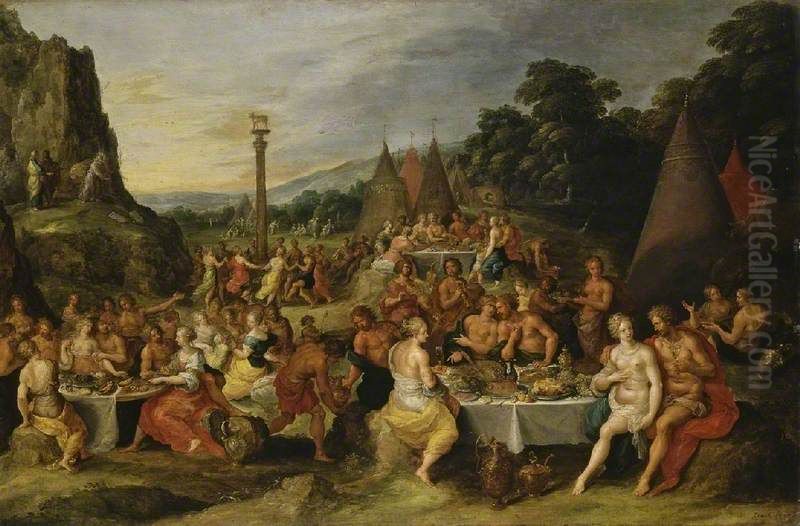 The Worship of the Golden Calf Oil Painting by Frans Francken the Younger