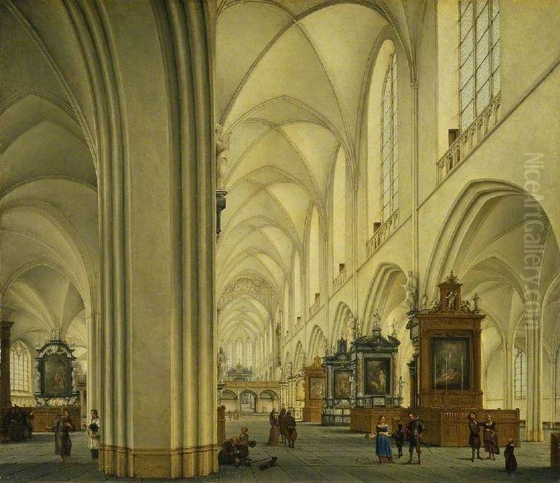 St Bavo, Haarlem Oil Painting by Isaak van Nickelen