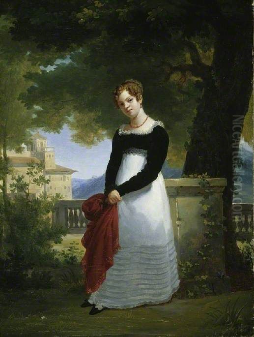 Adelaide-Sophie Cleret, Mme Tiolier Oil Painting by Francois-Edouard Picot