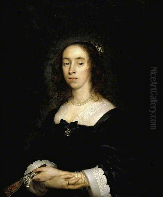 Unknown Lady Oil Painting by Cornelis Janssens van Ceulen