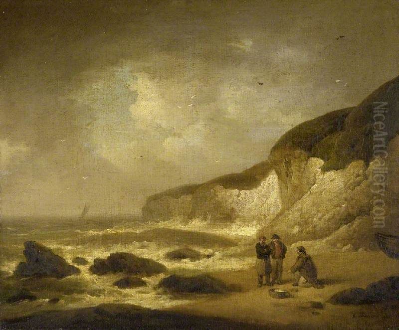 Coast Scene Oil Painting by George Morland