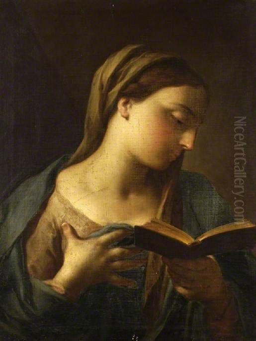 The Virgin Reading Oil Painting by Marcantonio Franceschini)
