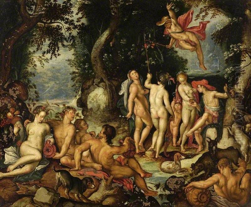The Judgement of Paris Oil Painting by Joachim Wtewael (Uytewael)