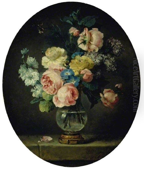 A Vase of Flowers Oil Painting by Anne Vallayer-Coster