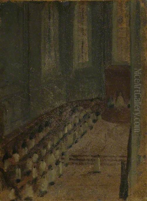 Ceremony of Ordination in the Cathedral of Lyons Oil Painting by Edgar Degas