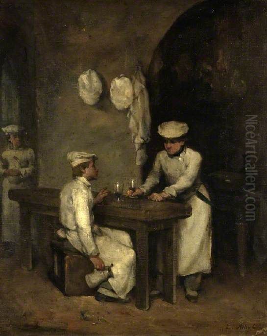 The Cooks Oil Painting by Augustin Theodule Ribot