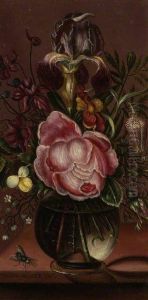 Flowers in a glass vase