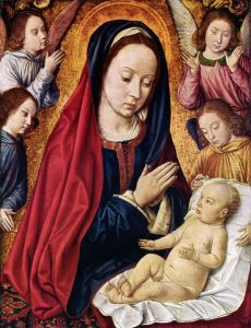 Maria mit Kind und Engeln
