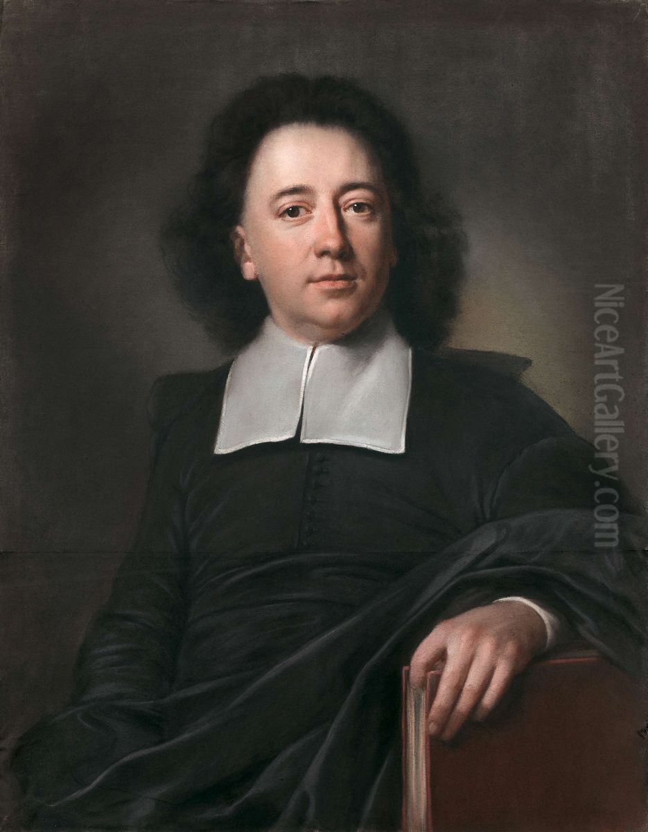 Portrait de l'abbe Ambroise Lalouette Oil Painting by Joseph Vivien