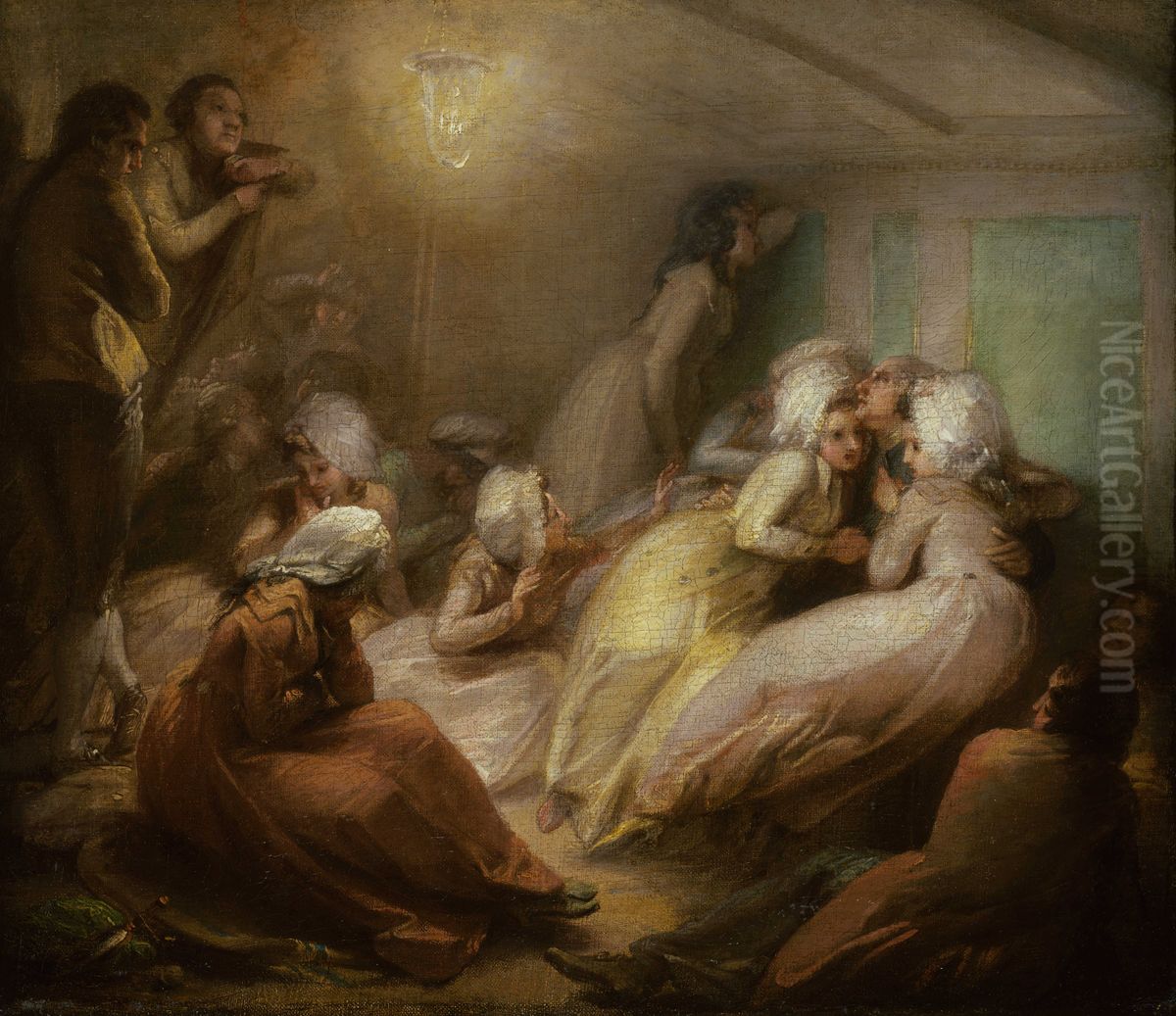 The wreck of the 'Halsewell', Indiaman, 1786 Oil Painting by Thomas Stothard