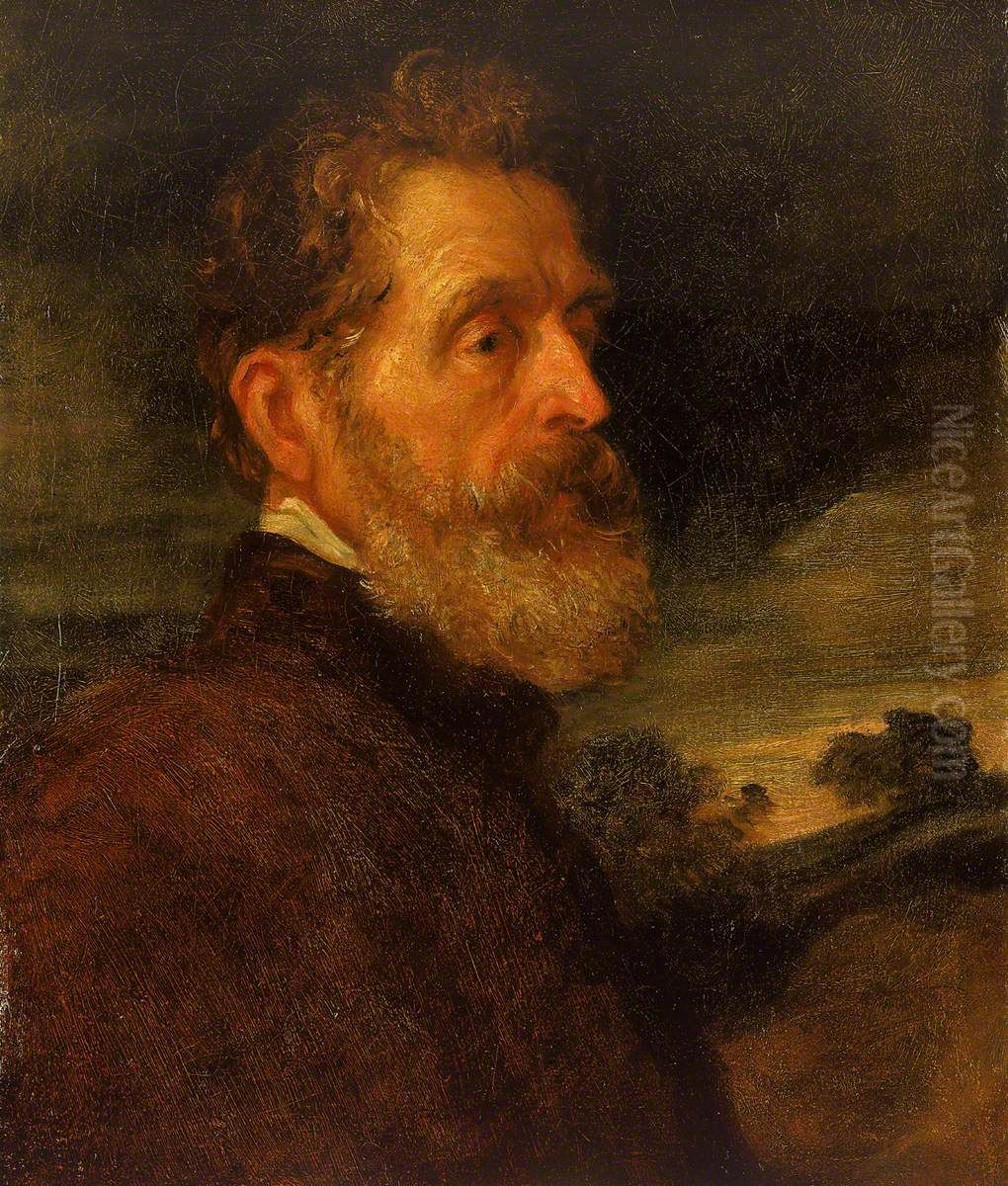 Admiral Henry John Chetwynd, 1803-68, 18th Earl of Shrewsbury Oil Painting by George Frederic Watts