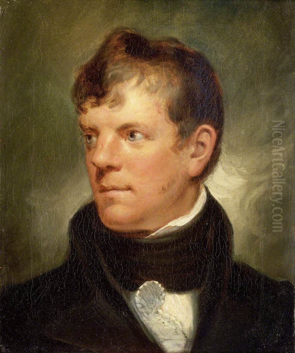 Captain William Rogers, b. 1783 Oil Painting by Samuel Drummond