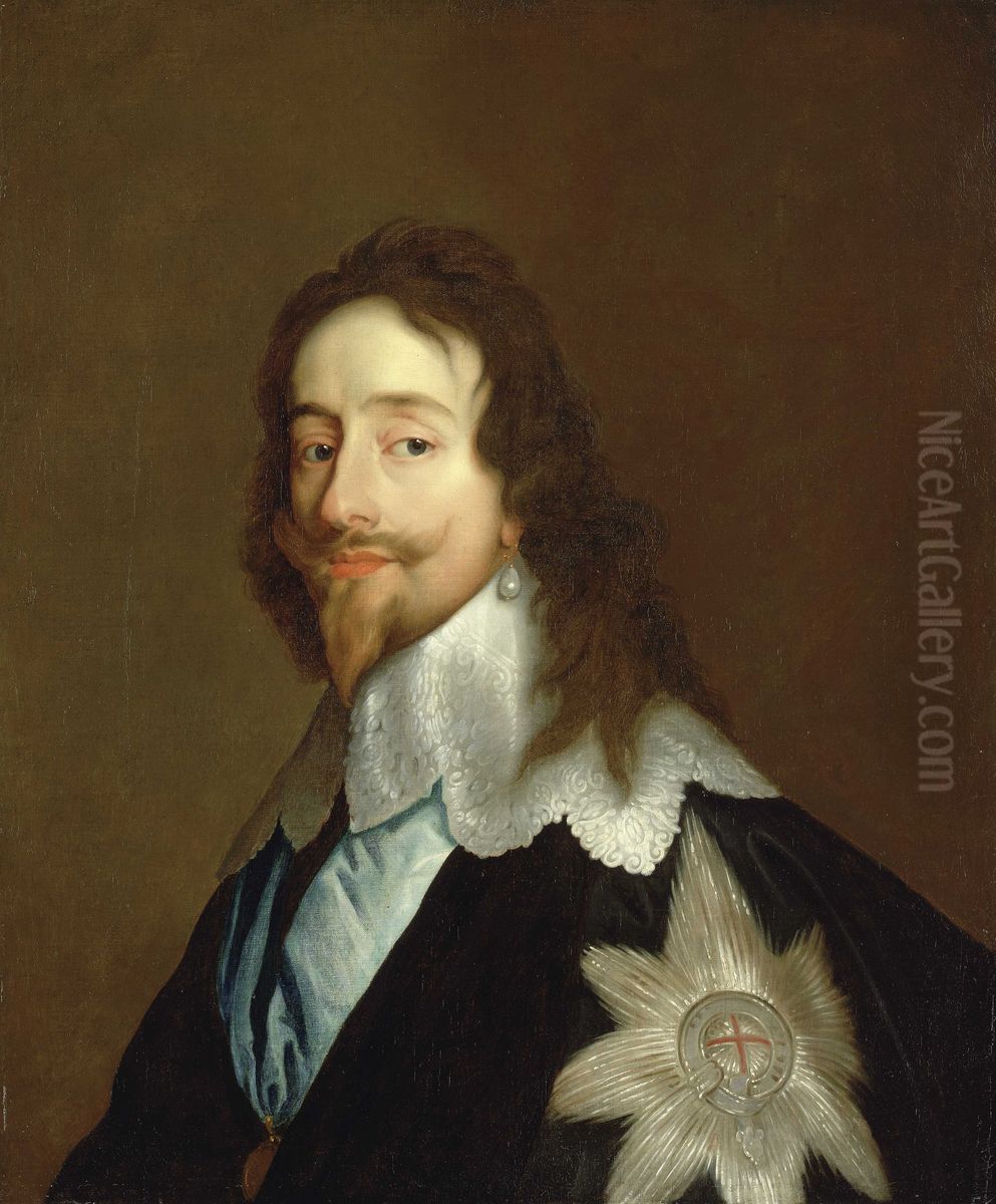 Charles I (1600-1649) Oil Painting by Sir Anthony Van Dyck