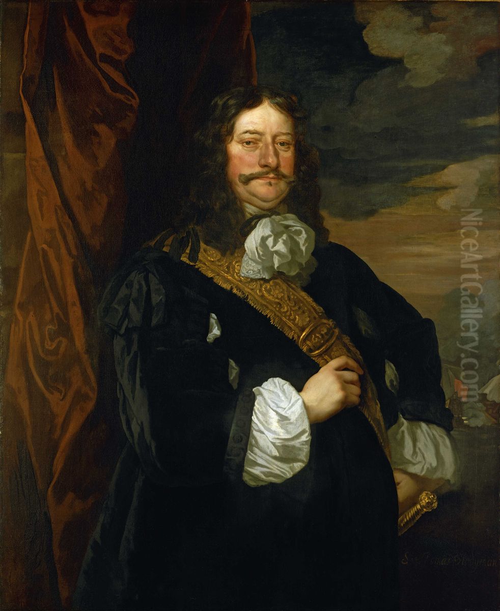 Vice-Admiral Sir Thomas Teddeman, c. 1620-68 Oil Painting by Peter Lely