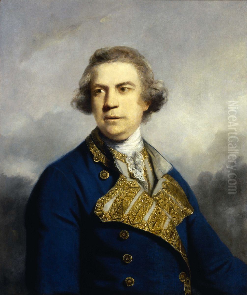 Rear-Admiral Augustus Keppel, 1725-86 Oil Painting by Of Sir Joshua Reynolds