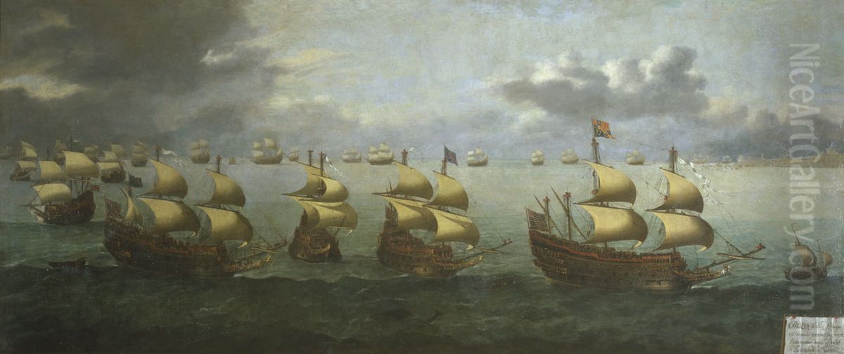 The Return of Prince Charles from Spain, 5 October 1623 Oil Painting by Hendrick Cornelisz Vroom