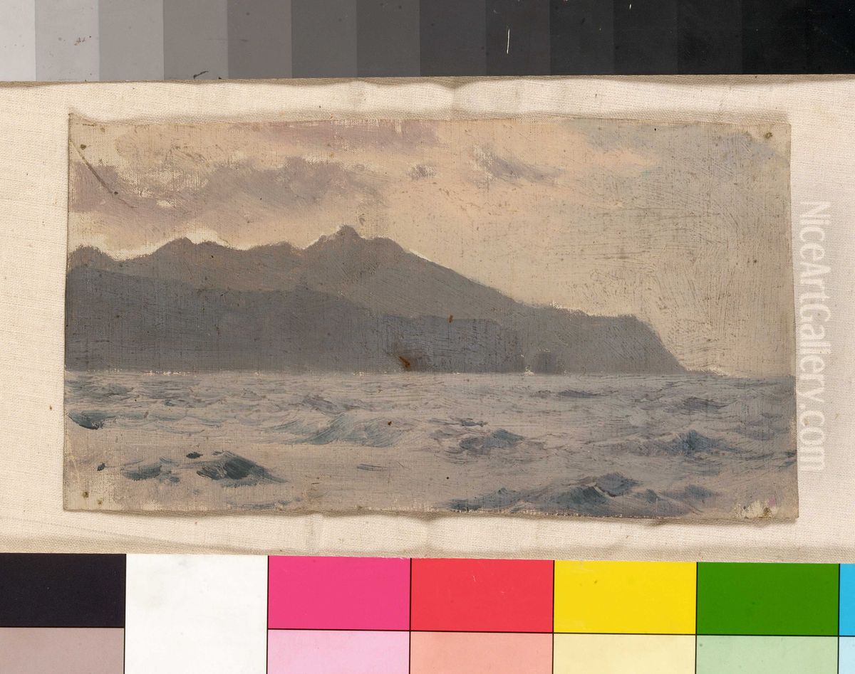 Mountains and sea Oil Painting by John Fraser