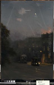 'A Zeppelin raid, 8 October 1915'