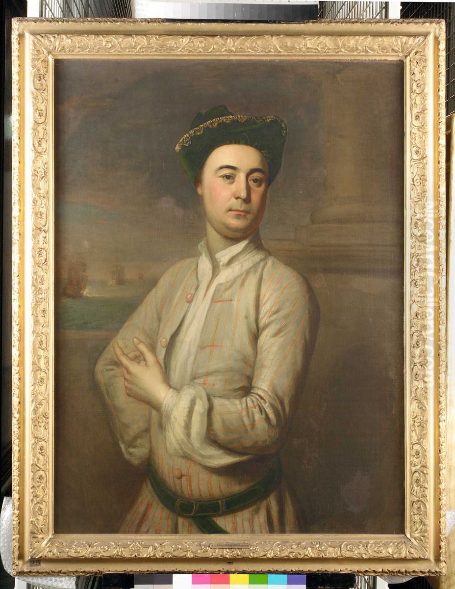 Admiral Sir Robert Harland, circa 1715-1784 Oil Painting by John Theodore Heins