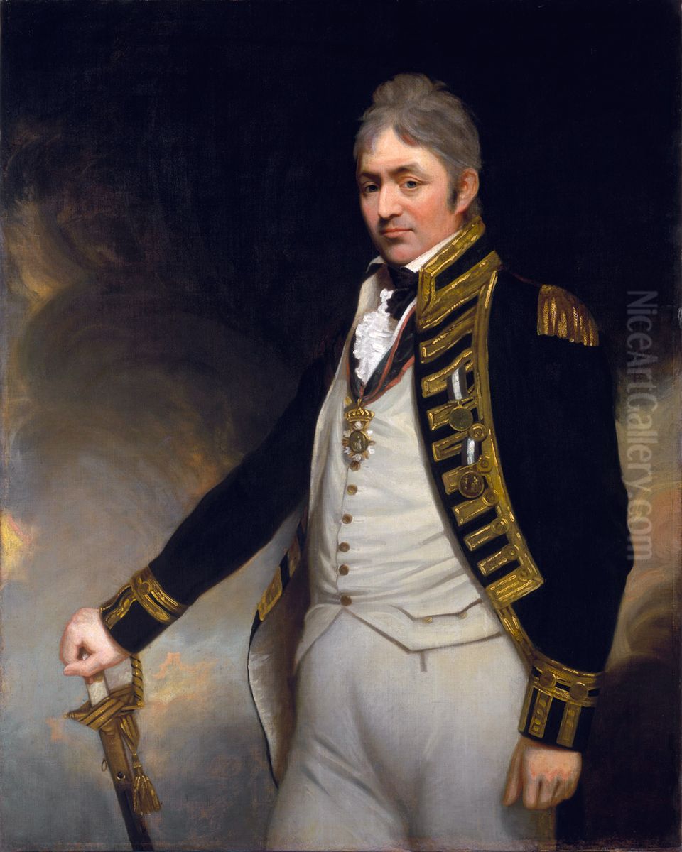 Rear-Admiral Sir Thomas Troubridge, circa 1758-1807 Oil Painting by William Beechey