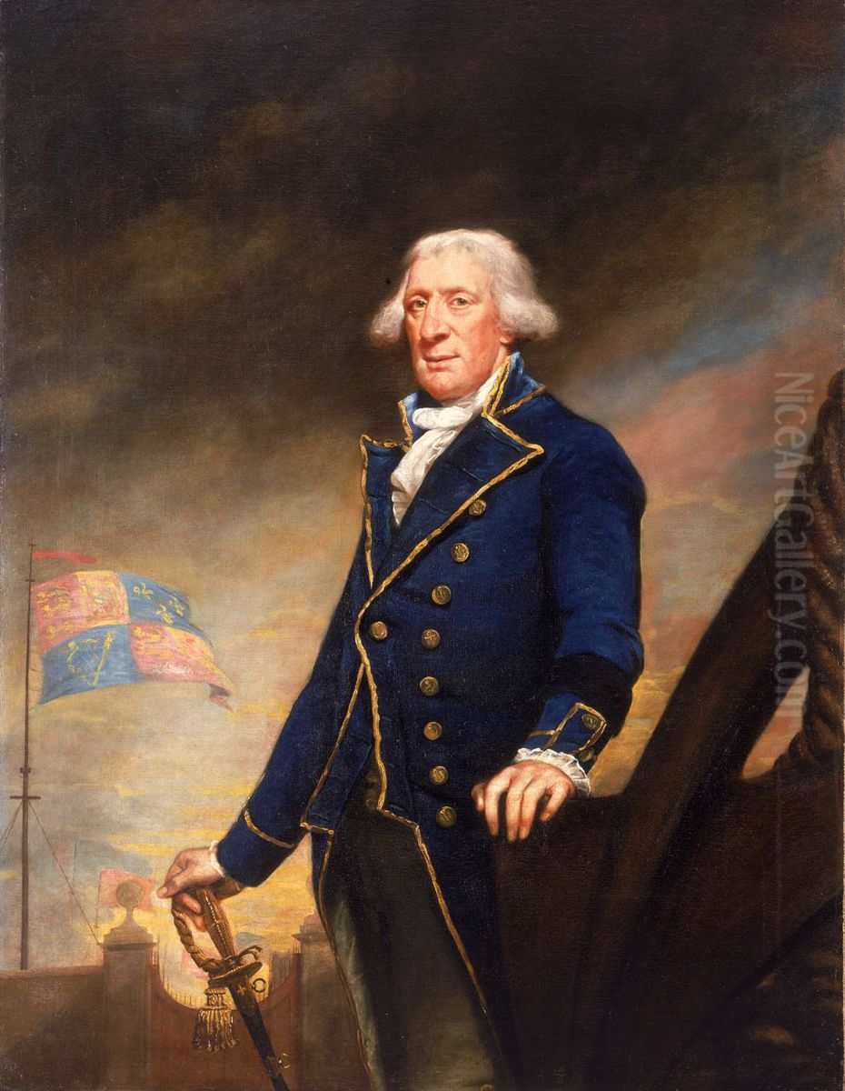 Captain Charles Saxton, 1732-1808. Oil Painting by James Northcote