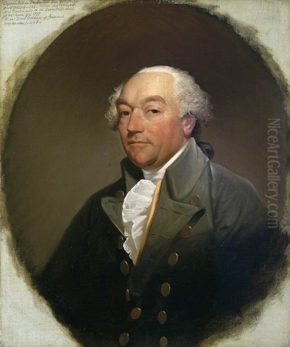 Captain William Locker, 1731-1800 Oil Painting by Gilbert Stuart