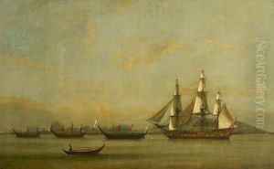 Towing the East Indiaman 'Hindustan'