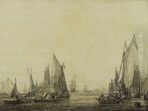 Dutch Shipping in a Harbour