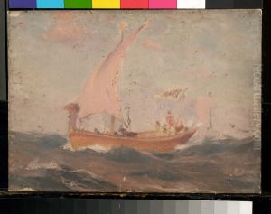 A mediaeval sailing barge