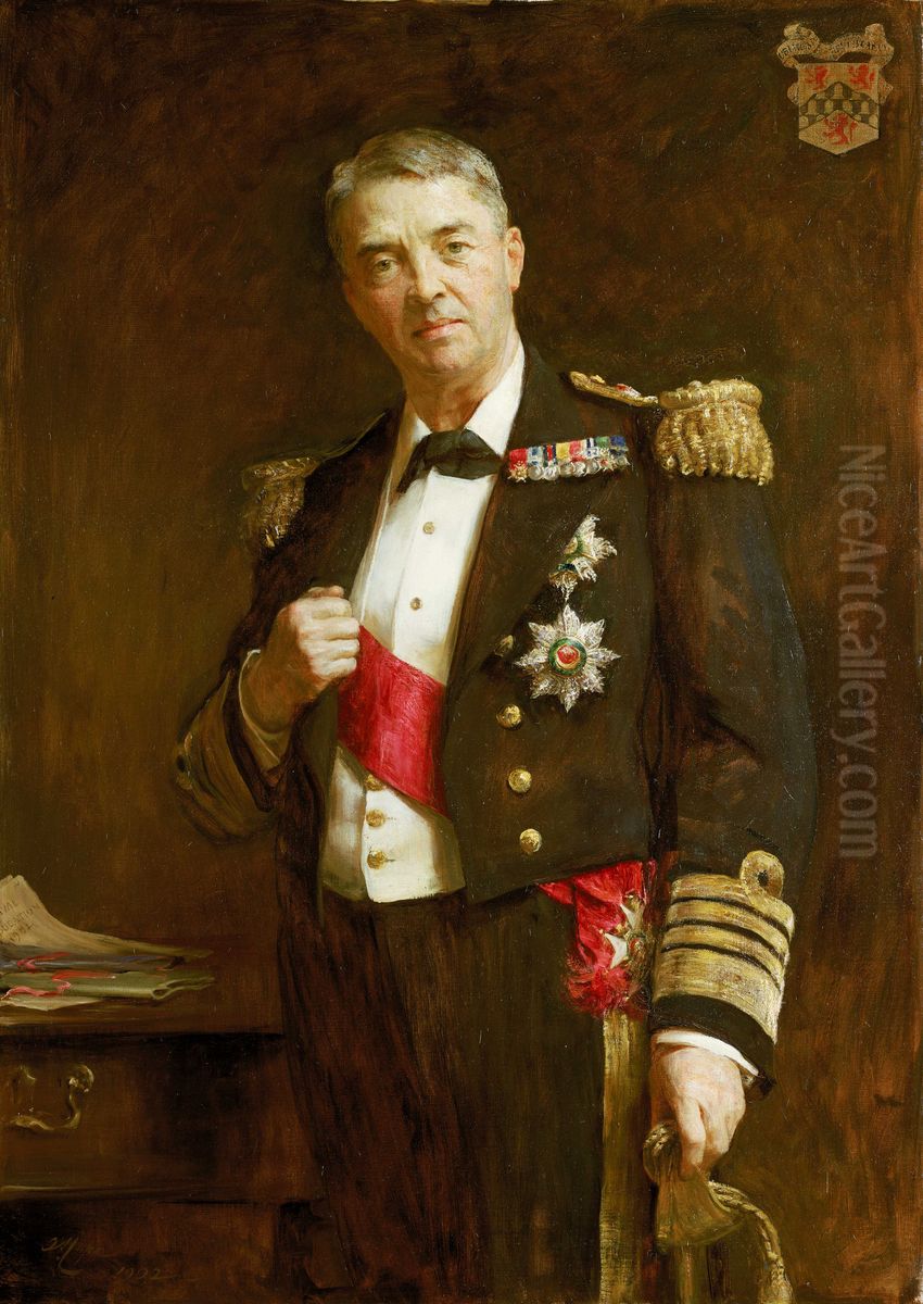 Admiral Sir John Fisher, 1841-1920, later 1st Viscount Fisher of Kilverstone Oil Painting by Arthur Stockdale Cope