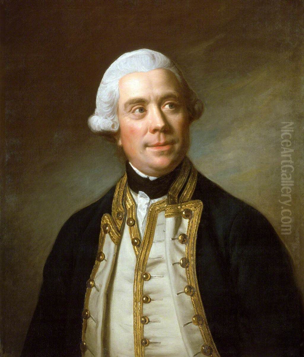 Captain Samuel Barrington, 1729-1800 Oil Painting by Nathaniel Dance-Holland
