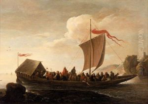 A Ferry Boat on a Calm Sea