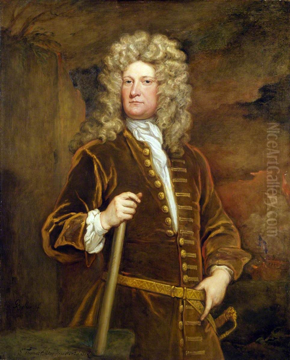 Sir Thomas Dilkes, c. 1667-1707 Oil Painting by Godfrey Kneller