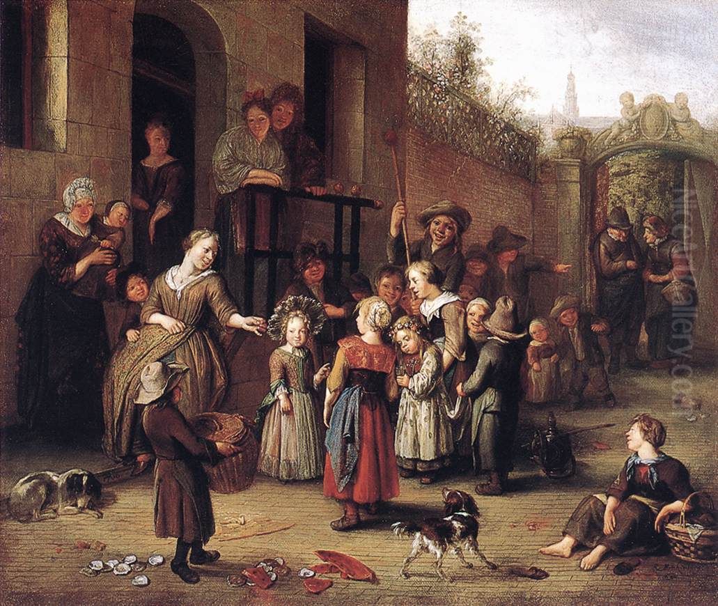 May Queen Festival Oil Painting by Richard Brakenburgh