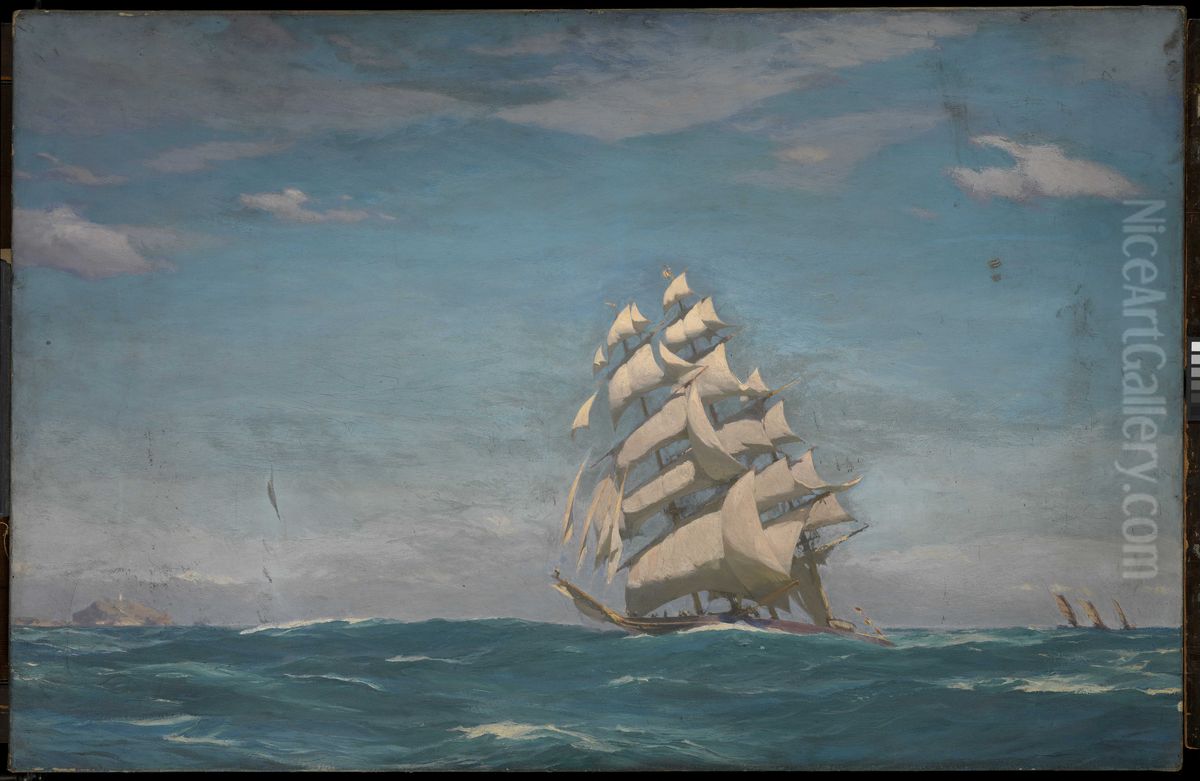 The clipper Cutty Sark Oil Painting by John Fraser