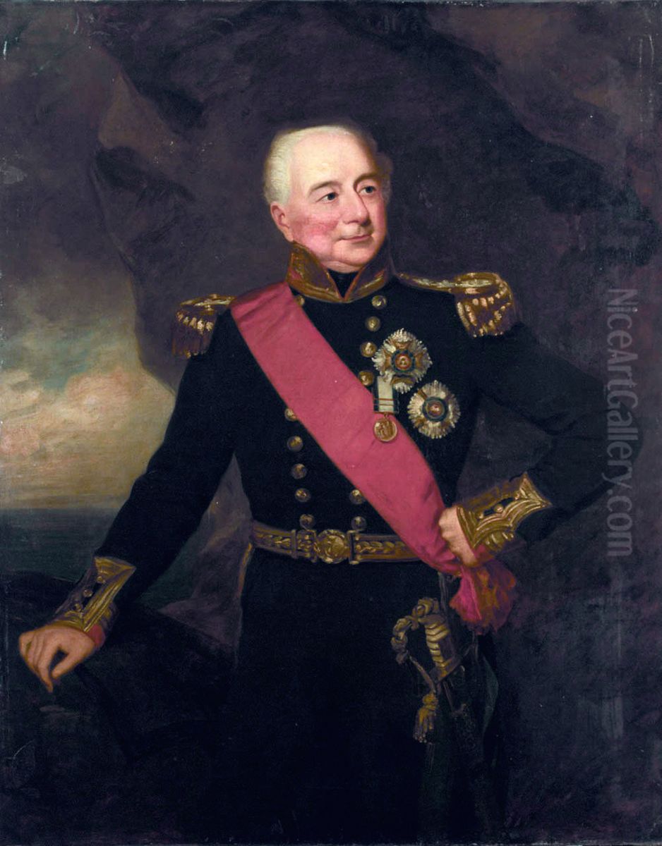 Admiral Sir William Hargood (1762-1839) Oil Painting by Frederick Richard Say