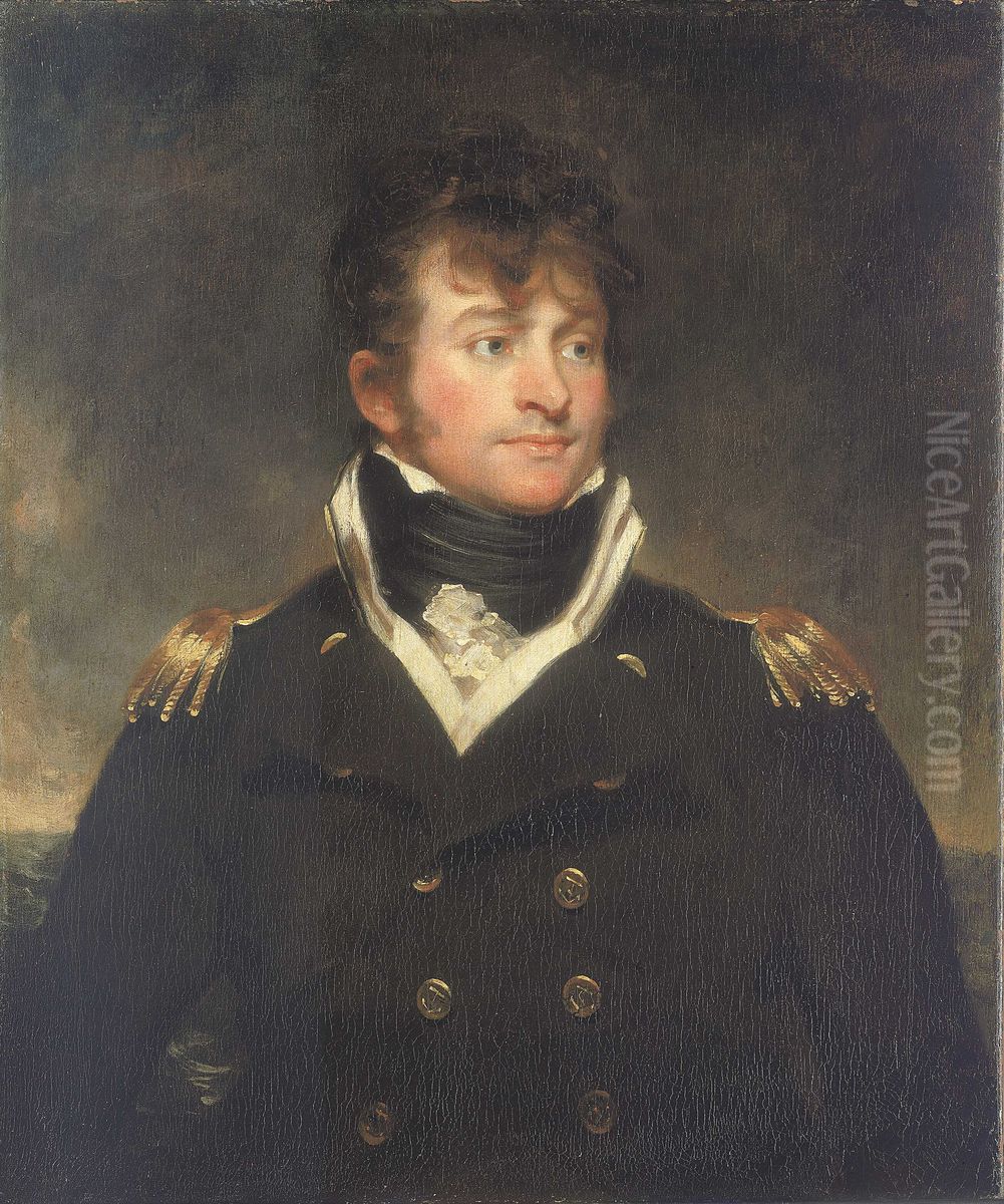 Captain Samuel Hood Linzee, 1773-1820 Oil Painting by Martin Archer Shee