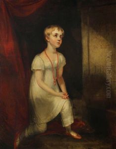 Horatia Nelson kneeling before her father's tomb