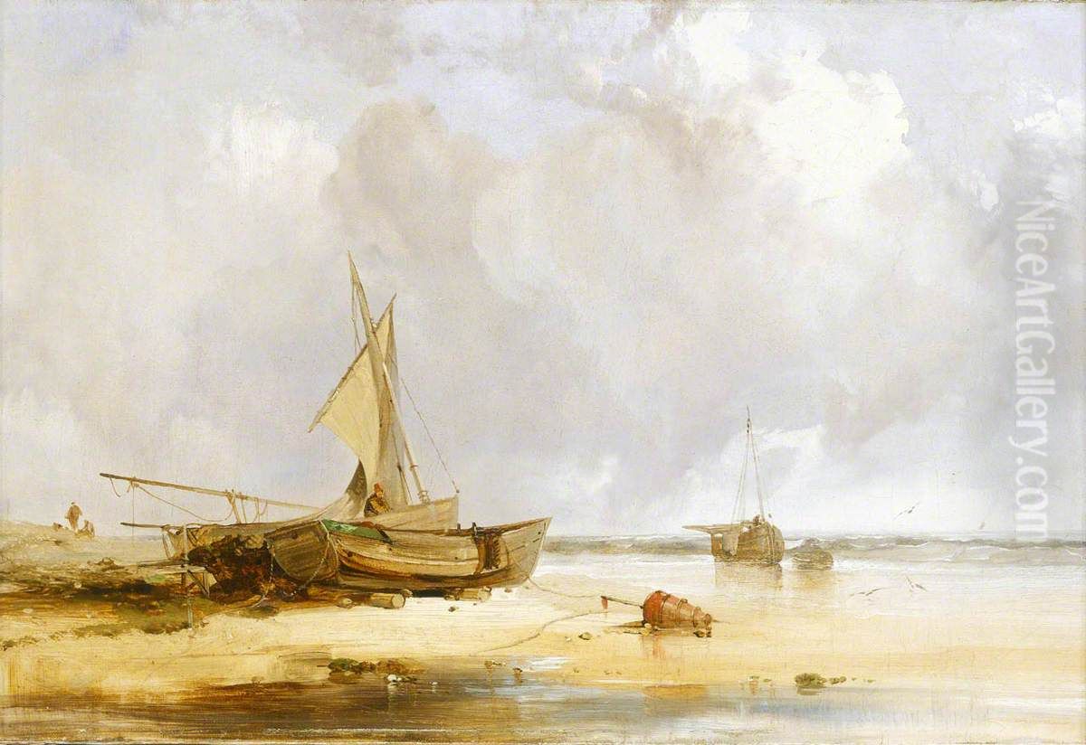 On the French coast Oil Painting by Henry Bright
