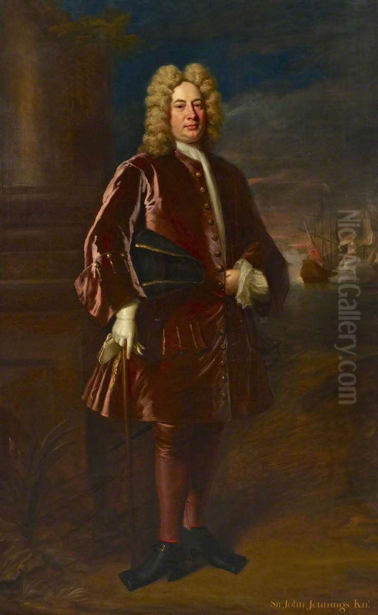 Admiral Sir John Jennings (1664-1743) Oil Painting by Jonathan Richardson