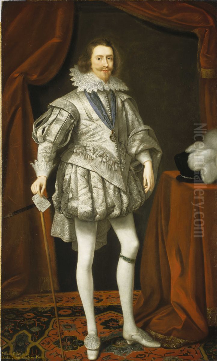 George Villiers (1592-1628), 1st Duke of Buckingham Oil Painting by Daniel Mijtens