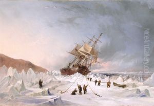 HMS 'Assistance' in the ice
