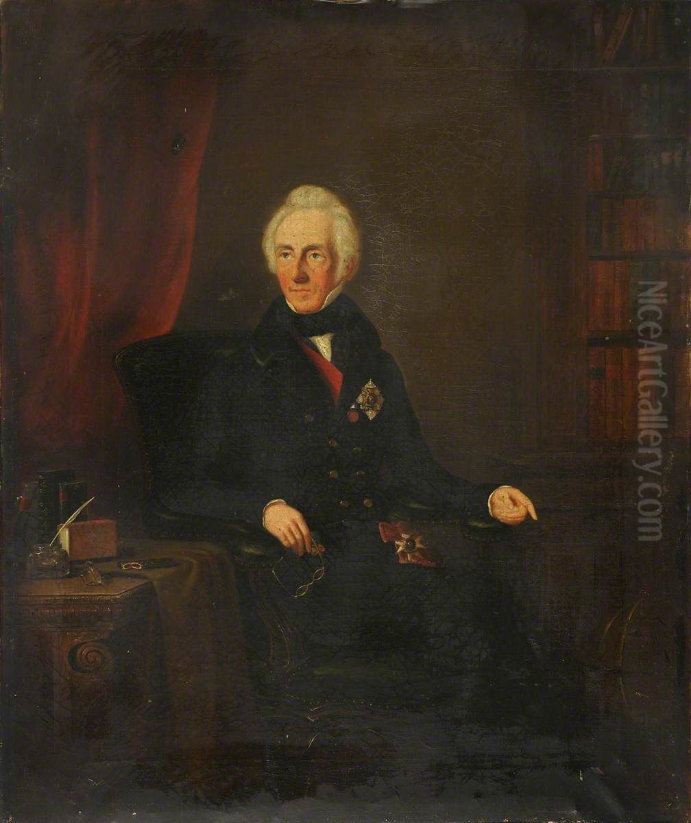 Admiral Sir William Hotham (1772-1848) Oil Painting by George Hayter