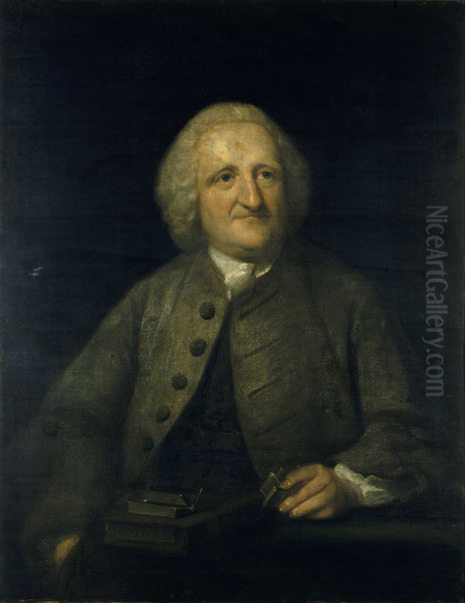 John Dollond Oil Painting by Benjamin Wilson